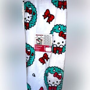 Hello Kitty Christmas Plush Blanket